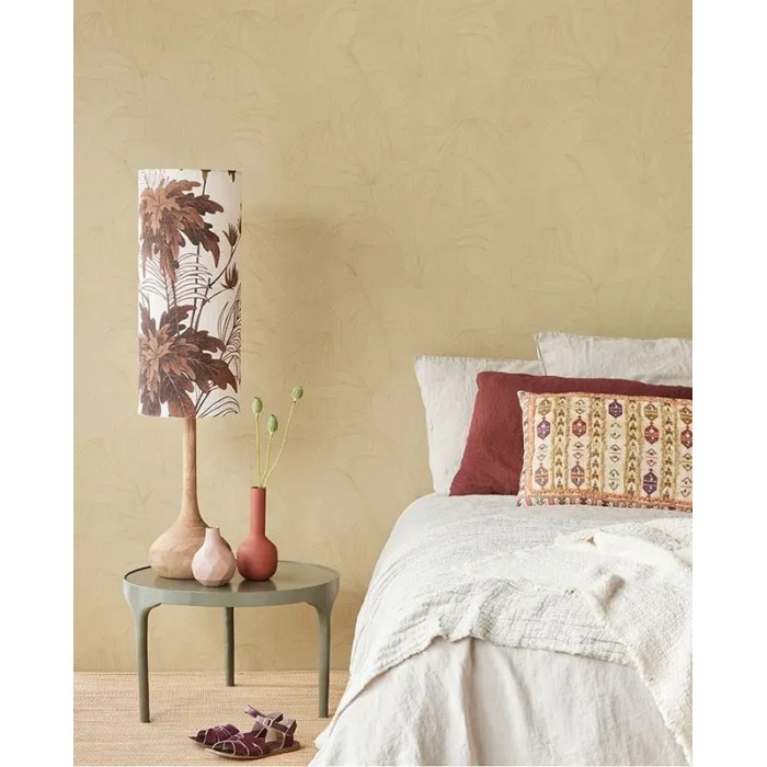 Eijffinger|Ethnische Tropenpflanzen-Tapete senfgelb|Tapeten