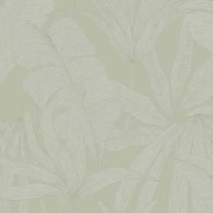 Eijffinger|Romantic wallpaper with tropical plants in beige|Wallpaper
