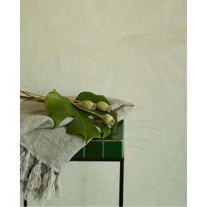 Eijffinger|Romantic wallpaper with tropical plants in beige|Wallpaper 2