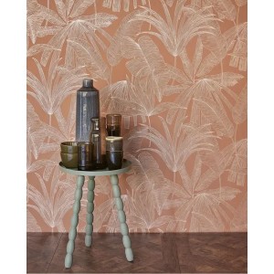 Eijffinger|Romantic wallpaper with tropical plants in beige|Wallpaper 2