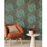 Eijffinger|Papier peint scandinave bohème arbres enchantés turquoise|Haut Gamme