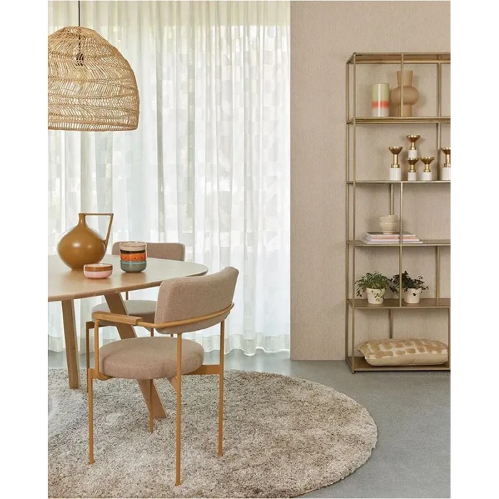 Eijffinger|Papel pintado textil beige atemporal|Imitacion Tela