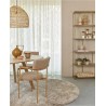 Eijffinger|Zeitlose Textiltapete in Beige|Textilimitation