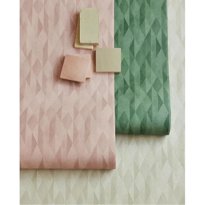 Eijffinger|Papier peint vintage chic losanges vert pastel|Jeunesse