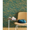 Eijffinger|Retro modern wallpaper with abstract graphic in orange and red|Ethnic