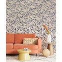 Eijffinger|Retro modern wallpaper with abstract graphic in orange and red|Ethnic