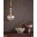 Eijffinger|Moderne Tapete mit minimalistischen Blättern in Olivgrün und Gold|Hochwertige