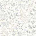 Borastapeter|Papier peint floral intemporel automnal gris blanc|Scandinave