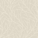 Borastapeter|Papel pintado floral escandinavo ramas estilizadas en beige y blanco|Escandinavo