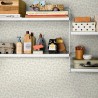 Borastapeter|Scandinavian wallpaper with small green and white leaves|Children's