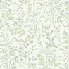 Papel pintado flores del prado verde vintage - Borastapeter Borosan Hem 38734