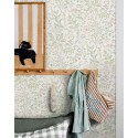Borastapeter|Vintage green meadow flowers wallpaper|Youth Style