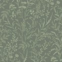 Borastapeter|Tapete skandinavisch Wiesenblumen Blätter grün Stil|Kindertapete