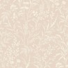 Papel pintado escandinavo flores y hojas de prado en beige - Borastapeter Borosan Hem 38737