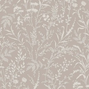Casadeco|Papier peint style oriental avec feuilles vertes en éventail|Floral