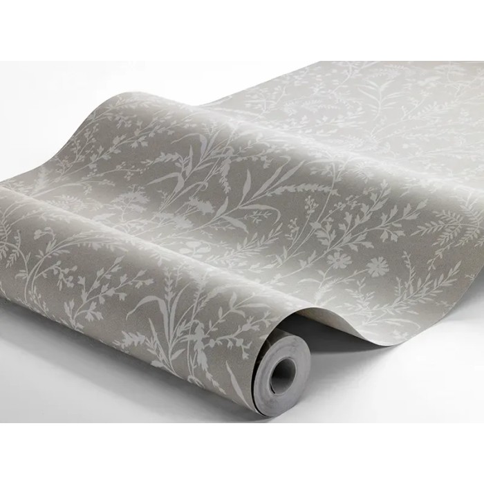 Papel pintado escandinavo flores y hojas de prado en marrón - Borastapeter Borosan Hem 38738