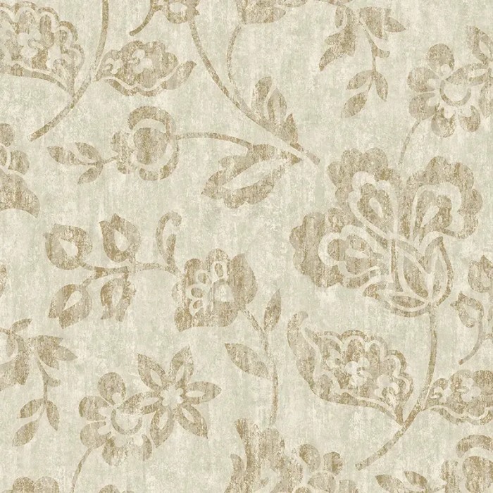 Borastapeter|Papel pintado floral clásico vintage moteado en beige|Papel Pintado