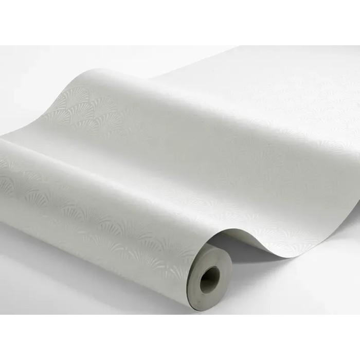 Papel pintado art deco conchas decorativas en blanco - Borastapeter Borosan Hem 38743