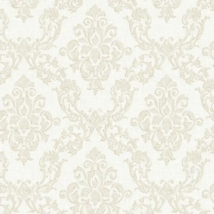 Borastapeter|Wallpaper elegant damask medallions in white|Damask