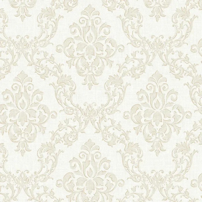 Borastapeter|Papel pintado damasco medallones elegantes en beige|Damasco
