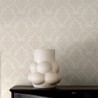 Borastapeter|Papel pintado damasco medallones elegantes en beige|Damasco