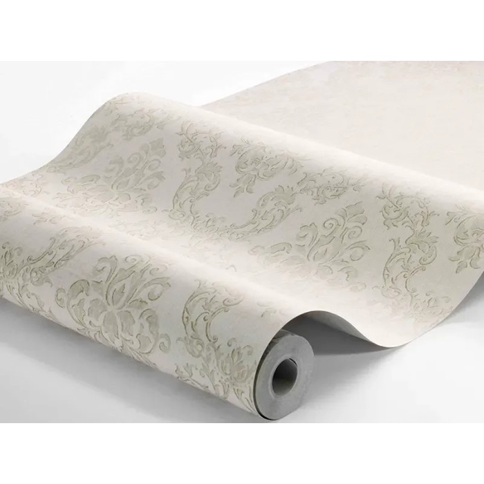 Borastapeter|Papel pintado damasco medallones elegantes en beige|Damasco