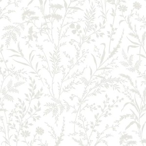 Borastapeter|Wallpaper romantic style cherry blossom watercolor in blue and beige|Romantic