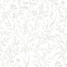 Borastapeter|Papier peint scandinave fleurs sauvages blanc|Scandinave