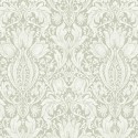 Borastapeter|Wallpaper ornamental floral tulips and lilies in green and beige|Wallpaper