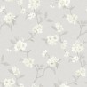 Borastapeter|Tapete romantisch Kirschblüten Aquarell grau beige Stil|Romantisch