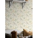 Borastapeter|Wallpaper Scandinavian style floral leaves flowers and berries multicolor|Scandinavian