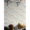 Borastapeter|Wallpaper multicolor flowers and berries|Scandinavian