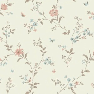 Khroma|Papier peint éventails blancs style Art déco argent|Papier Peint