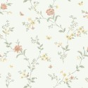 Borastapeter|Tapete romantischer Jahre floral Design weiß bunt Stil|Tapeten