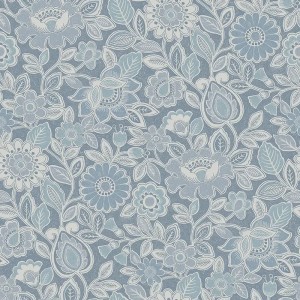 Borastapeter|Tapete retro nostalgische Blumen bunt Stil|Jugend