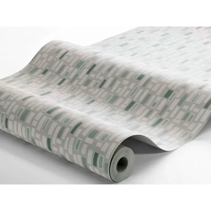 Borastapeter|Papel pintado geométrico minimalista atemporal en gris verdoso|Minimalista