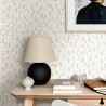 Borastapeter|Papel pintado geométrico minimalista atemporal en beige y gris|Minimalista
