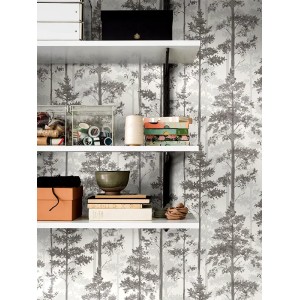 Papeldecor|Tropical Print Black and Green Wallpaper|Floral 2