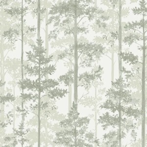 Grandeco|Boho floral green wallpaper|Floral