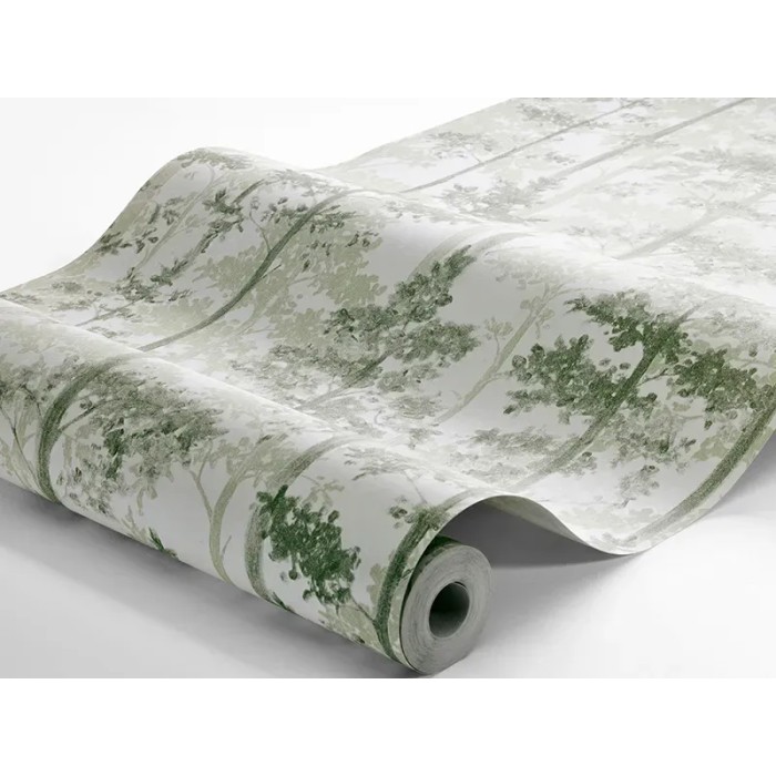 Borastapeter|Papier peint contemporain sapins scandinaves vert|Scandinave
