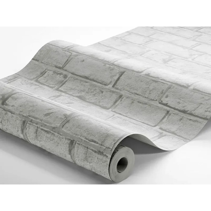 Borastapeter|Tapete zeitgenössisch graue Betonziegel|Ziegelimitat