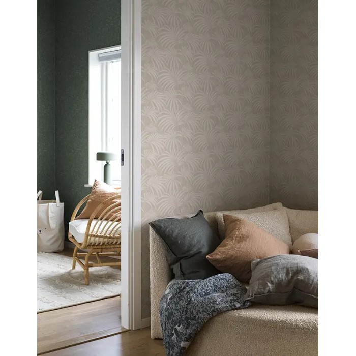 Borastapeter|Wallpaper contemporary elegant palms in beige|Wallpaper