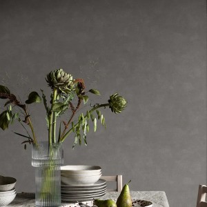 Casadeco|Tapete mit geknittertem Musselineffekt in Sandbeige|Einfarbige Farben 2