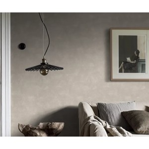 Casadeco|Papier peint uni beige cappuccino effet textile, mousseline froissée|Couleurs Unies 2