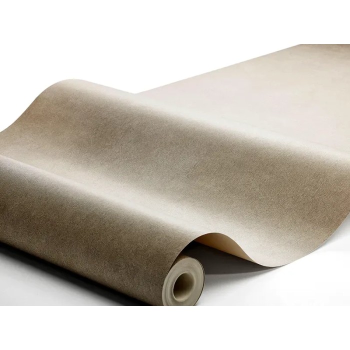 Papel pintado liso efecto tiza rústico en marrón dorado beige - Borastapeter Chalk 5067