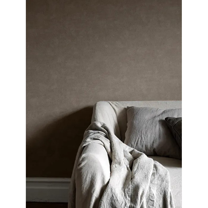 Borastapeter|Papel pintado liso efecto tiza rústico en marrón grisáceo|Papel Pintado