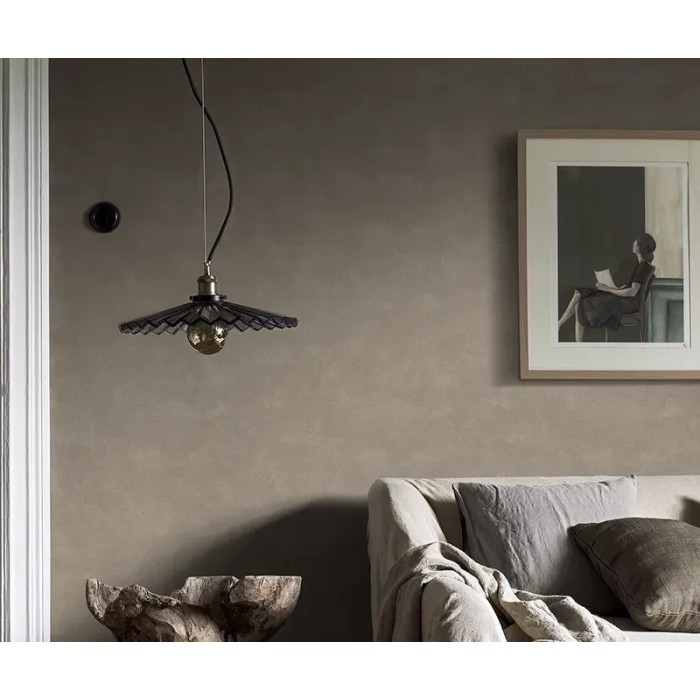 Borastapeter|Papel pintado liso efecto tiza rústico en marrón grisáceo|Papel Pintado