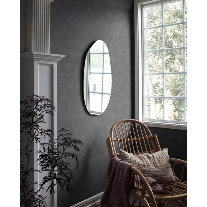 Papel pintado liso efecto tiza rústico en azul grisáceo cálido - Borastapeter Chalk 5078