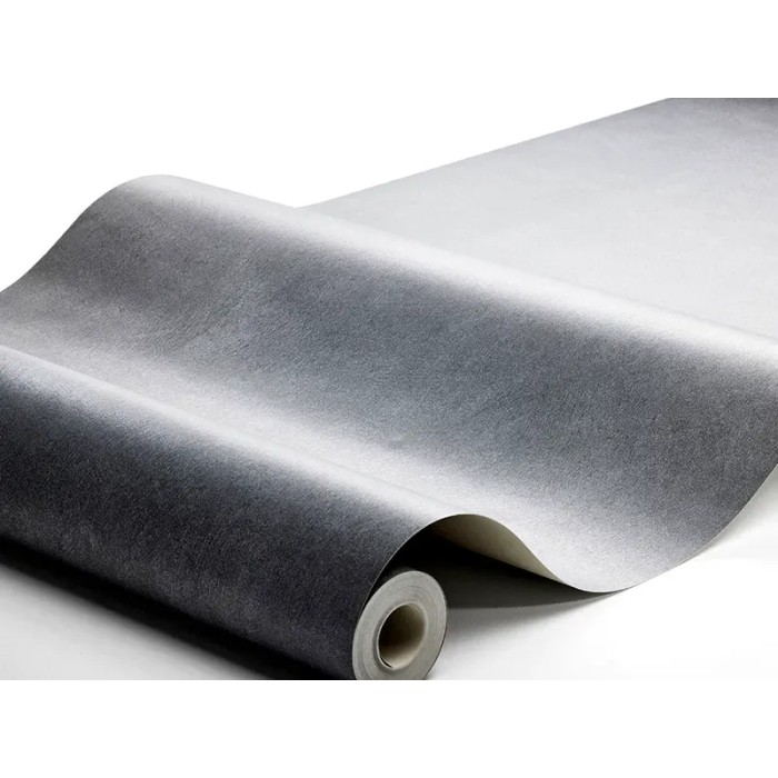 Papel pintado liso efecto tiza rústico en azul grisáceo cálido - Borastapeter Chalk 5078