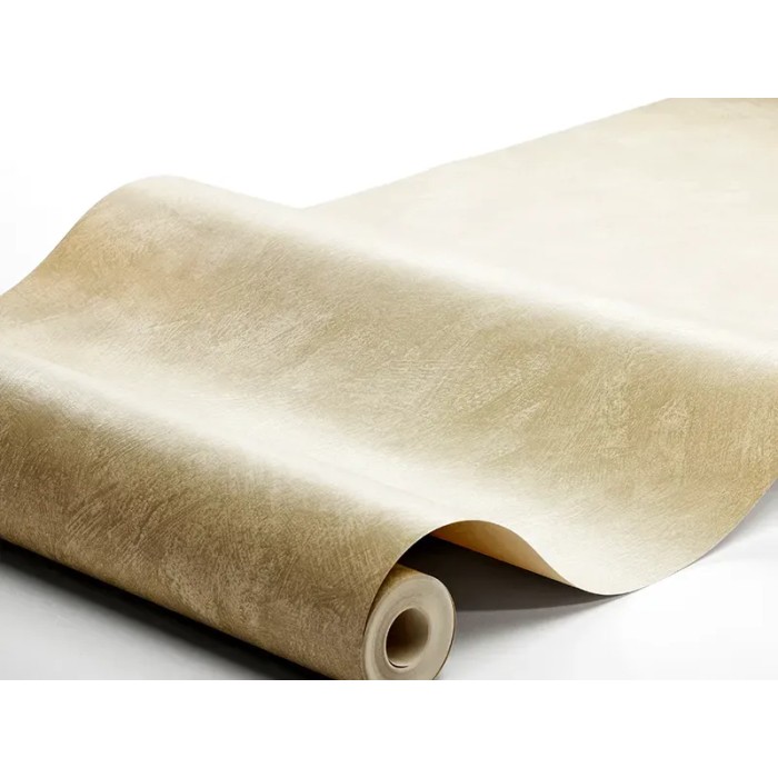 Papel pintado liso efecto yeso encalado en ocre claro - Borastapeter Chalk 5081